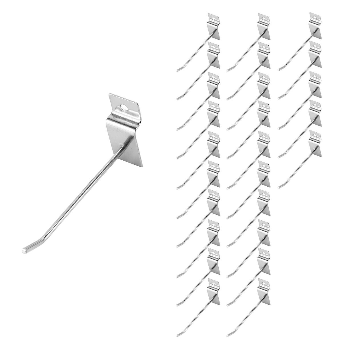 25 x Slatwall Single Hook Pin Shop Display Fitting Prong