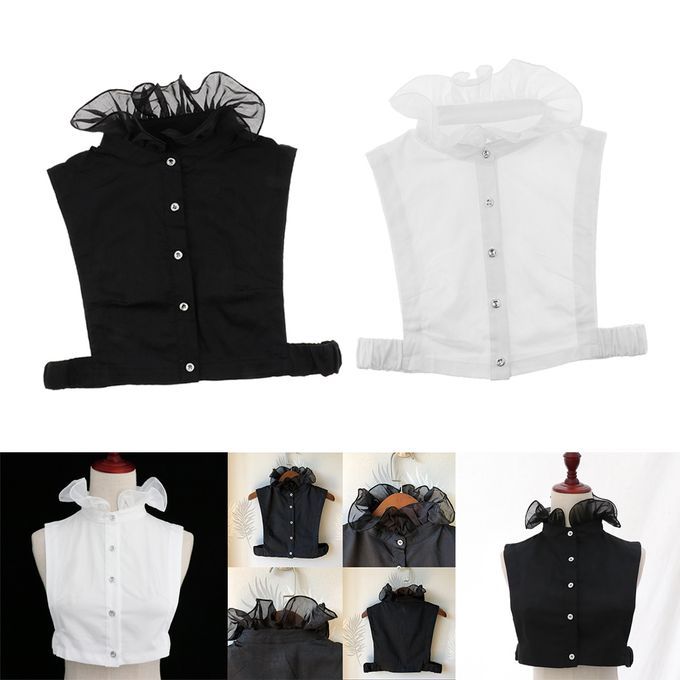 2pcs Ladies Detachable  Collar Peter Pan False Collar Clothing