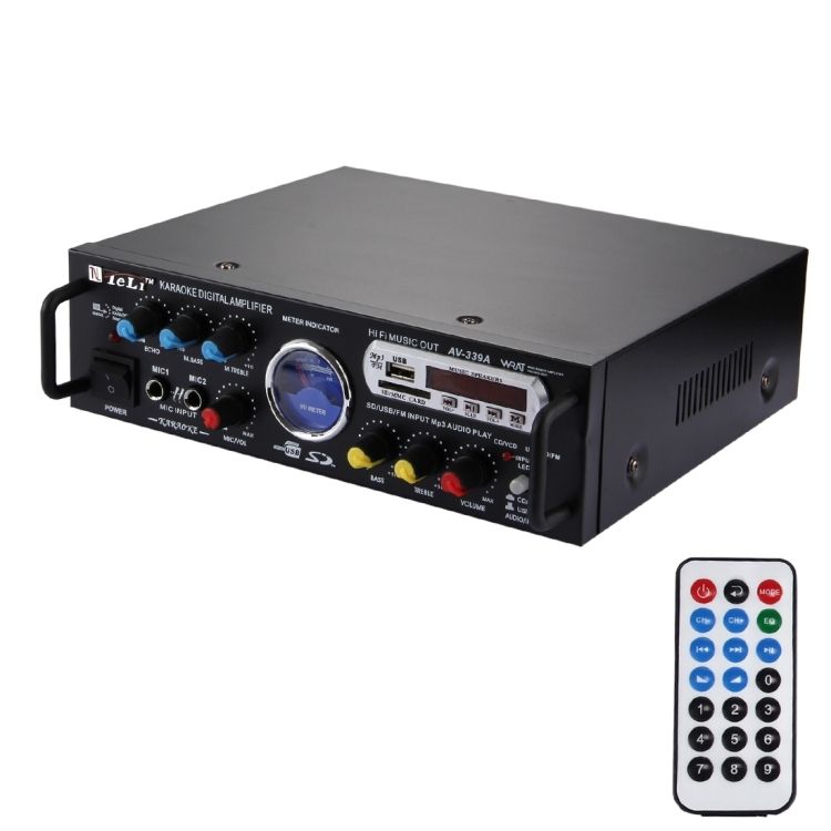 AV-339A 2CH HiFi Stereo Audio Amplifier