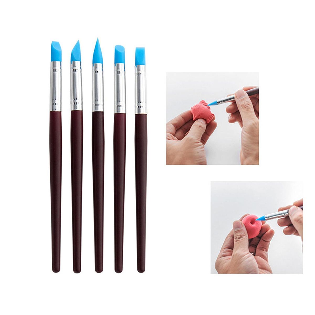 5Pcs Silicone Clay Sculpting Tool For Gift Sculpture Nail