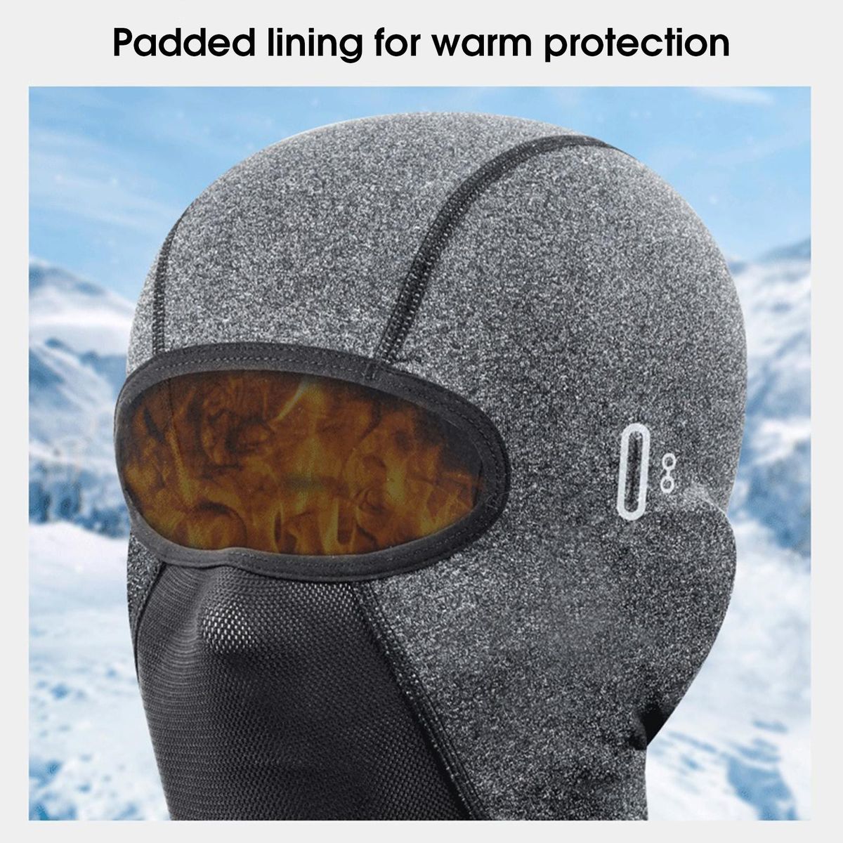 Head Neck Warmer Motorcycle Head Face Neck Cover Dark Gray