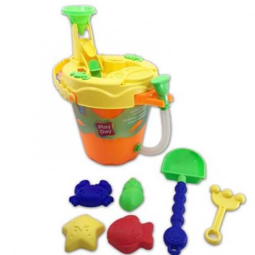 Beach Bucket Sand Toy Set With Accessories