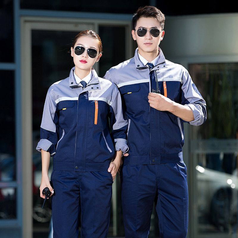 Work Suit Men Long Sleeve Workshop Workwear Thin Auto Repair Labor Suit
