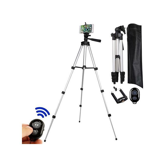 Suitable For Mobile Phone/metal Tripod + Remote Control