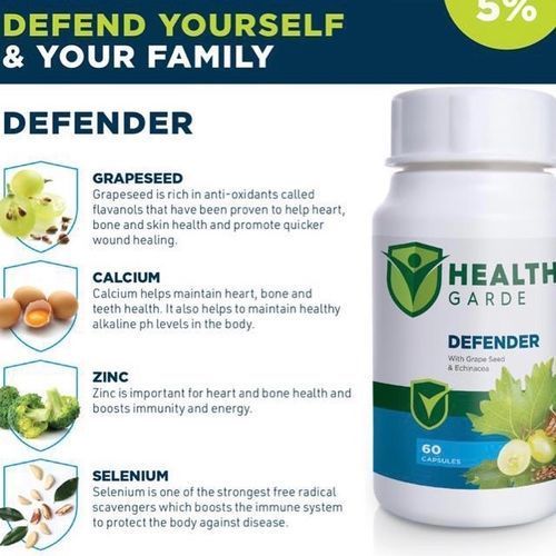 Defender Capsules (Grapeseed, Echinacea And Zinc)