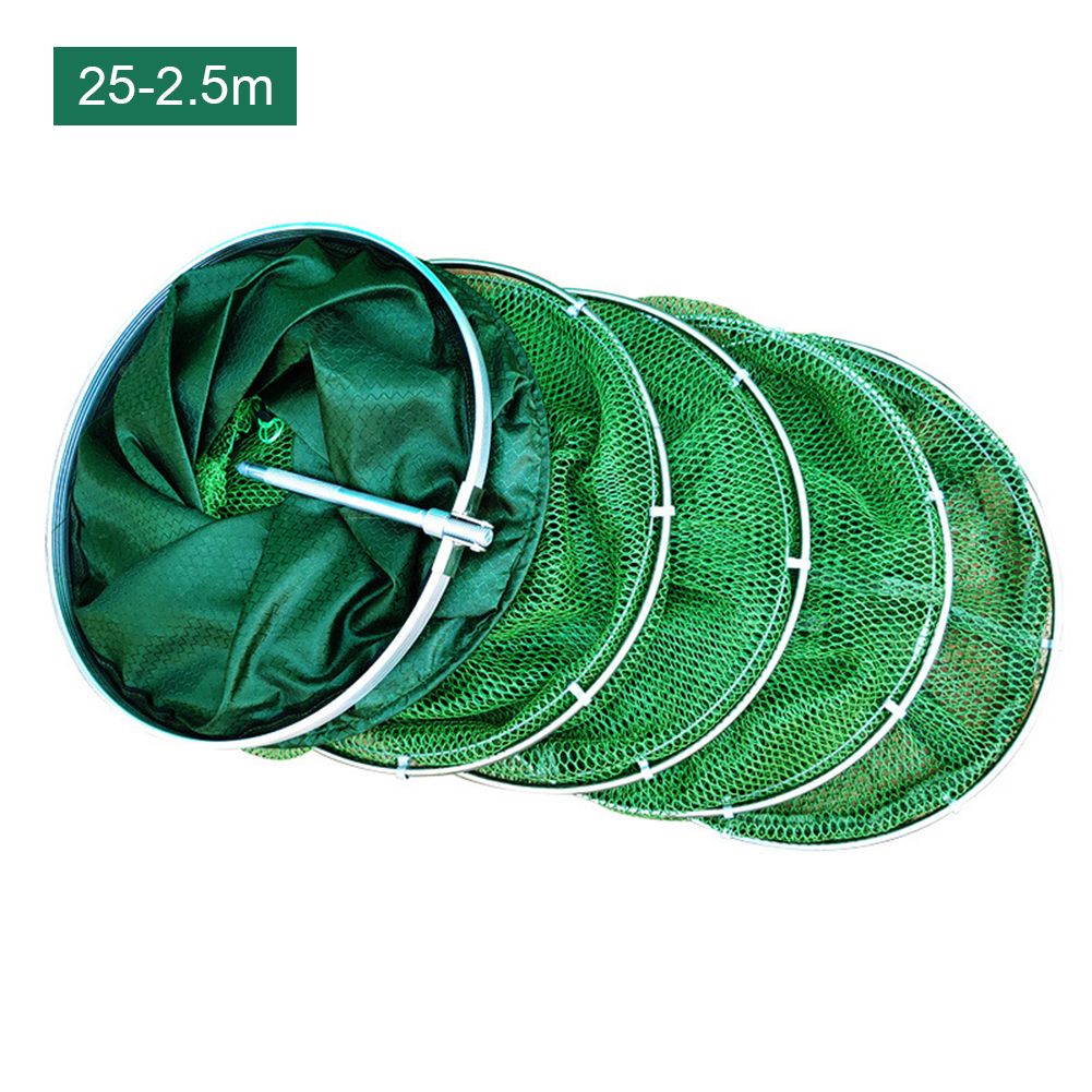 Portable Folding Fishing Net Fish Shrimp Crab Mesh Spring Cage Basket Quick Drying Outdoor Fishing Net  Fishing Tackle Tools