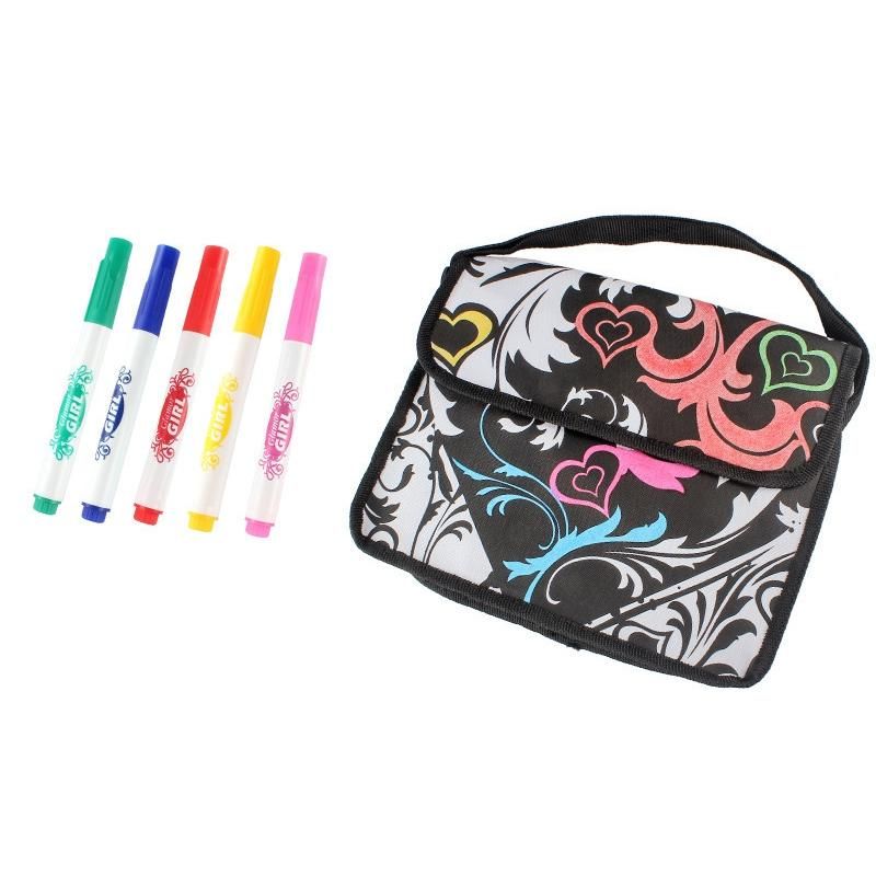 DIY Personalize Paintable Reversible Sequins Backpack Girl Create Your Own School Bag DIY Doodle Kids Art Craft Toy(B)