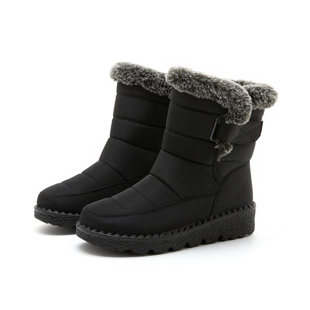 warm fur snow boots for winter