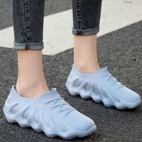 Rain Shoes Rain Footwear Women's Short Rubber Wear Non-slip Waterproof Blue