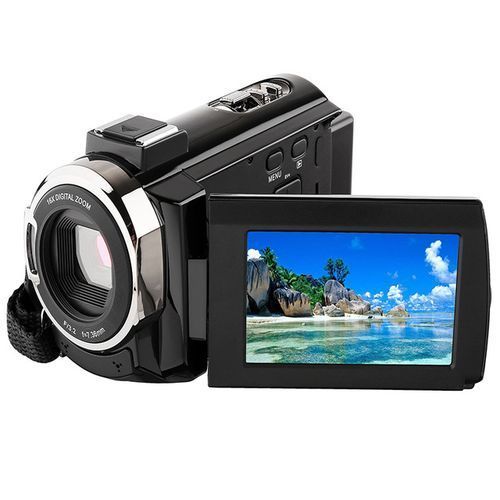 4K 1080P 48MP WiFi Digital Video Camera Camcorder Recorder With External Microphone Novatek 96660 Chip 3inch Capacitive Touchscreen IR Infrared Night Sight 16X Digital Zoom