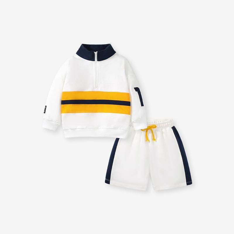 2023 Boys Hoodie Set Europe And The United States Autumn Cotton Long-Sleeved Child