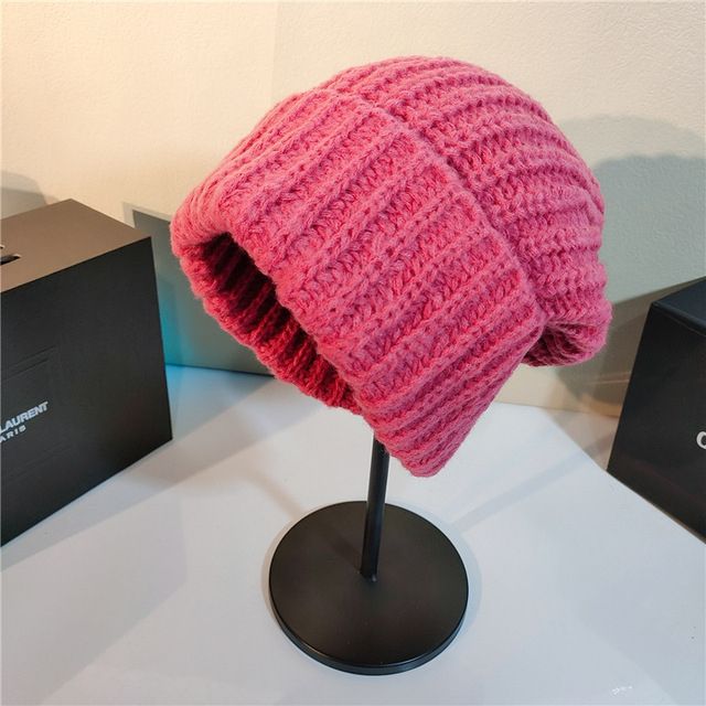 Simple Multi Color Big C Letter Winter Hat Women Winter Unisex Beanie Cap Outdoor Thick Warm Hip Hop Sport Ski Knitted Hats(No.#32)