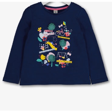 Navy Playpark Long-sleeved Top