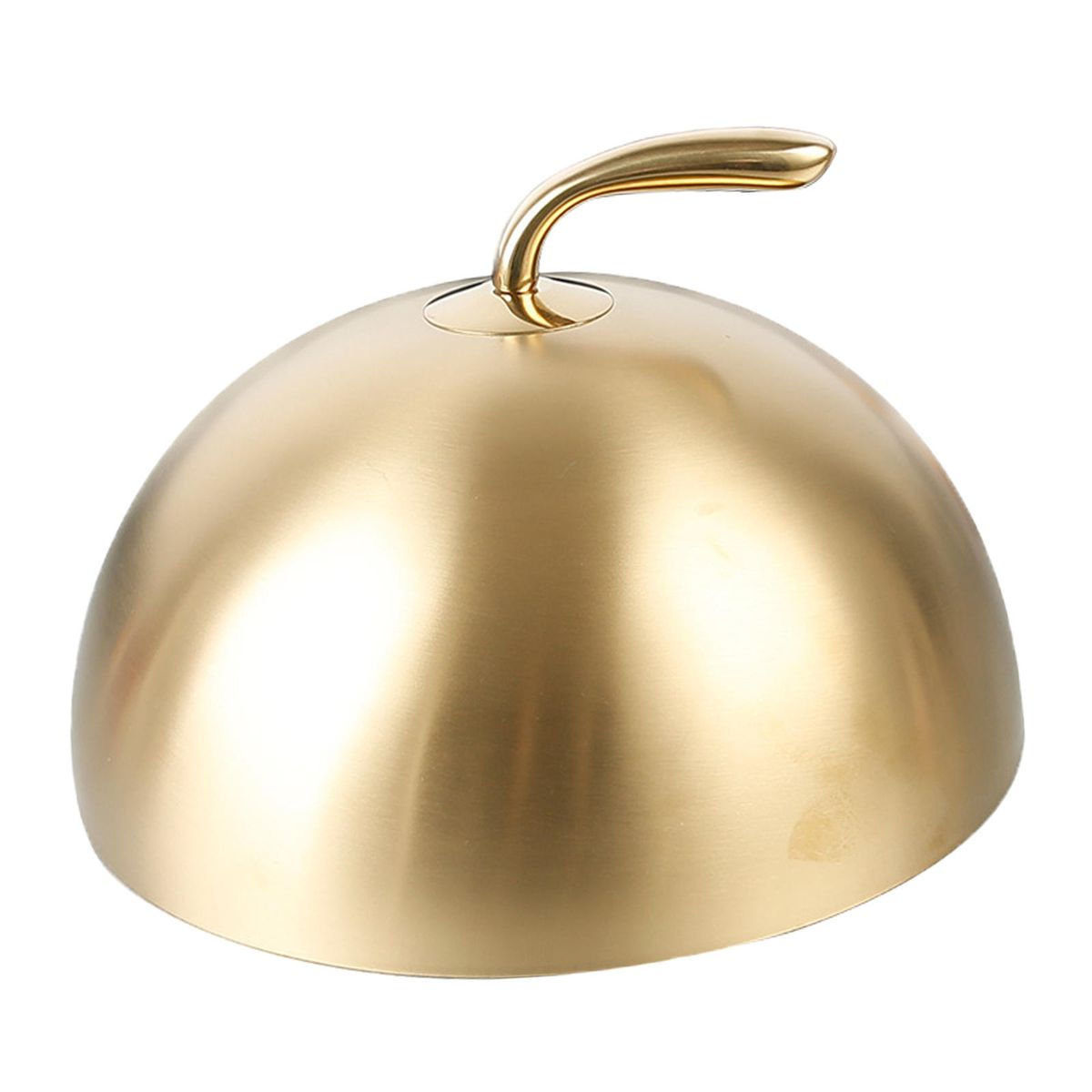 Stainless Steel Cloche Food Cover Dome Serving Plate Dish Dia 24CM