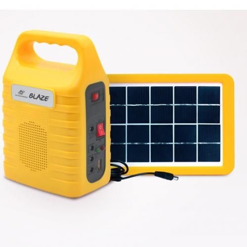 6000mAh  Salpha Blaze Solar Energy Lighting Kit 3 Bulbs