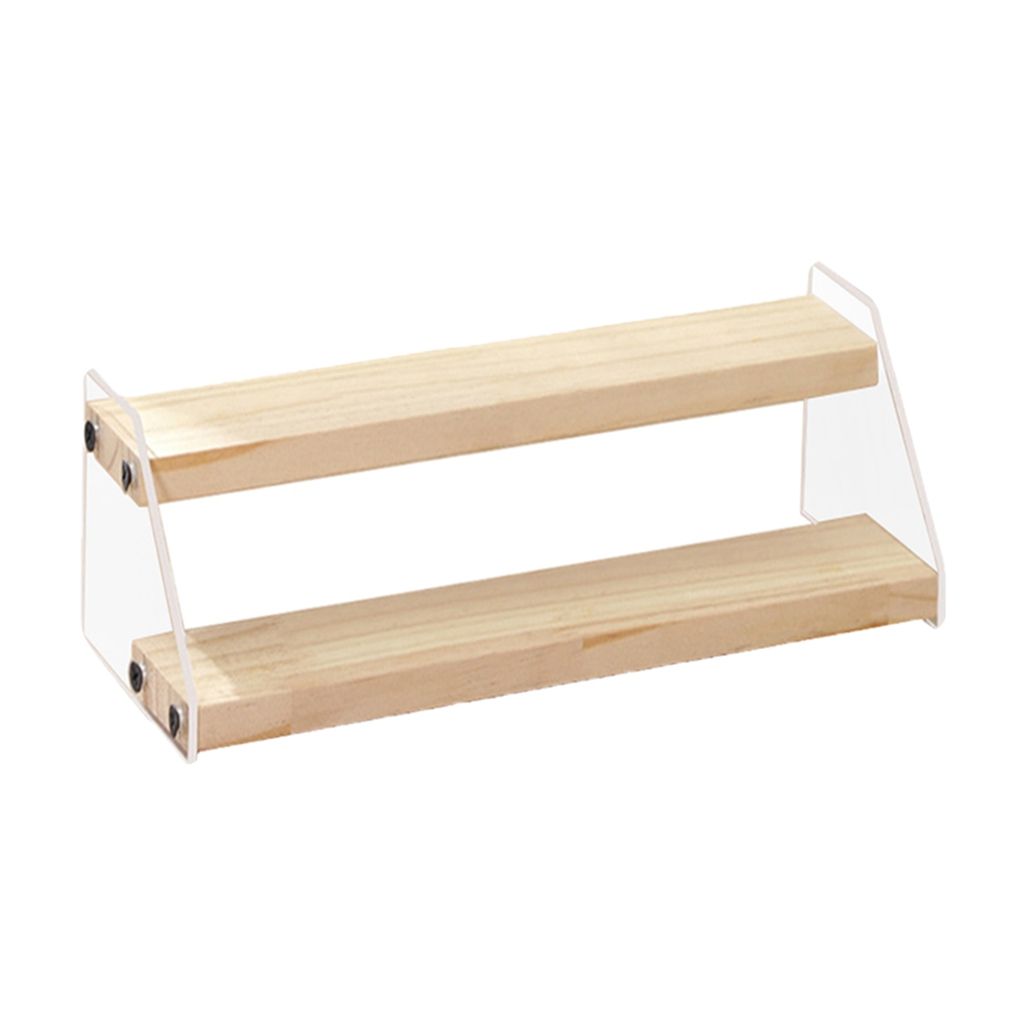 Acrylic Stands For Display Tiered Display 2 Layer  7.9inch Width