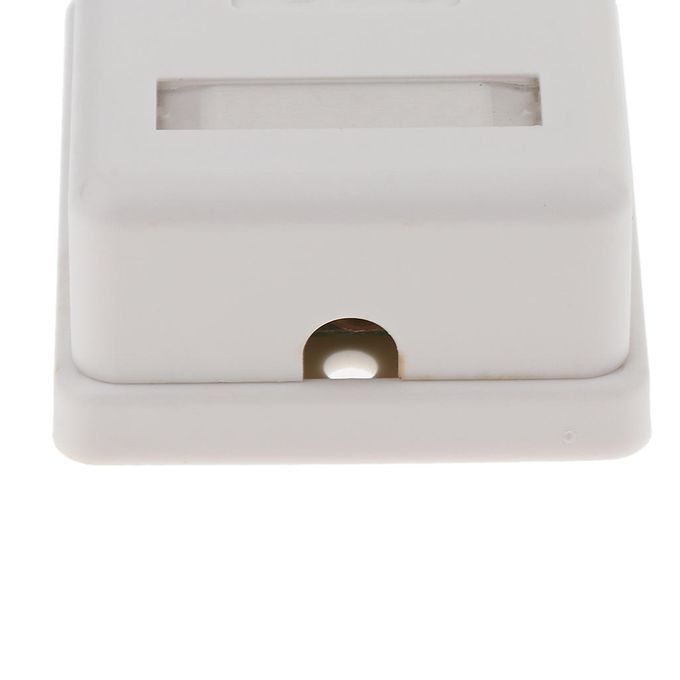 Single Port Cat5e Surface Mount White,2pcs