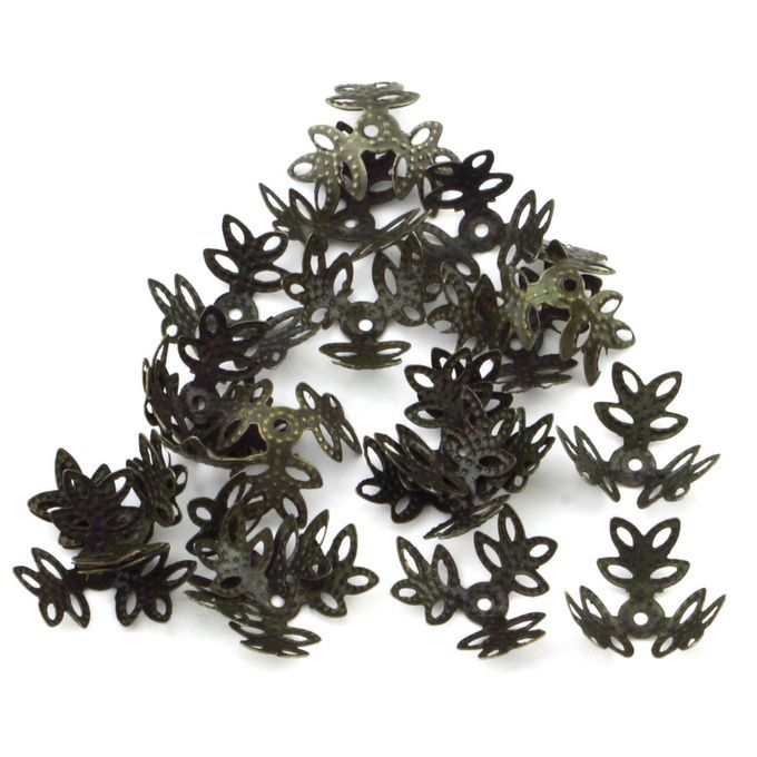 14mm   Em Ed Bottom Bra Ket Leaf For Adorning DIY Bead Jewelry  Raft-si Er
