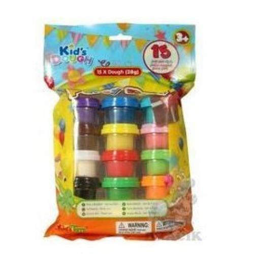 Kid's Modeling Clay Dough - 15 Bright Colours (Montessori Art & Craft Set)