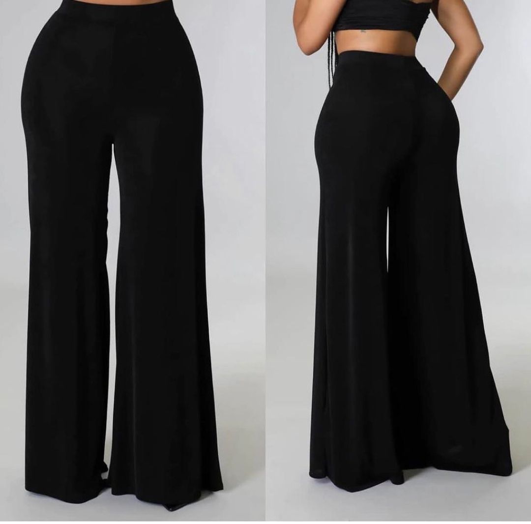 Angel Black Palazzo Pants