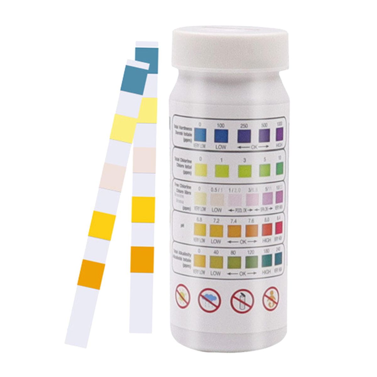 1 Bottle Pool   Test Strip Alkalinity Hardness