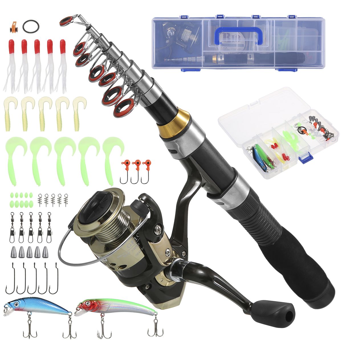 Fishing Rod And Reel Combos Telescopic Fishing Pole With