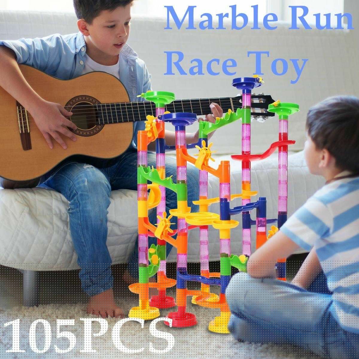 105Pcs Children's Kids Baby Track Ball Building Blocks Marble Run DIY Gift Toys