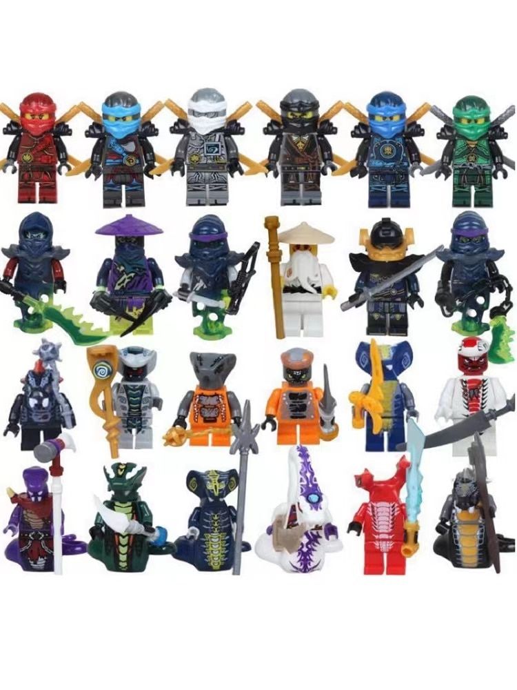 Anime Characters 24 Pieces Ninjago Mini Figure Building