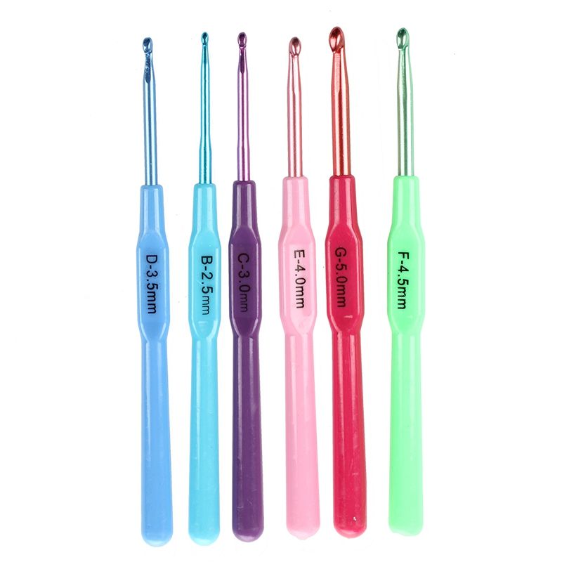 Plastic Handle Crochet Hooks Knit Needles Weave