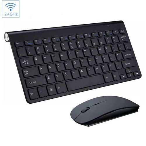 2.4G Wireless Keyboard & Mouse Combos - Protable Mini Keyboard Mouse Combo Set For Notebook Laptop Mac Desktop