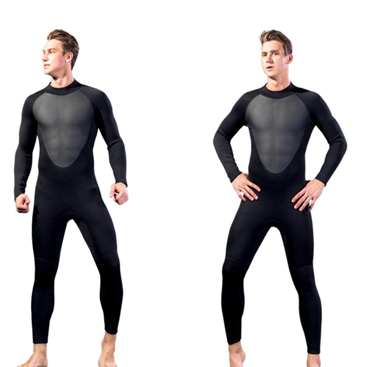 MEN WetSuit SCR 3MM Full Body Suit Super Stretch Diving Suit Swim Surf Snorkeling XL