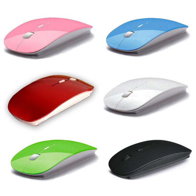 Optical Wireless Mouse 2.4G Receiver Ultra-thin Mouse For Co
