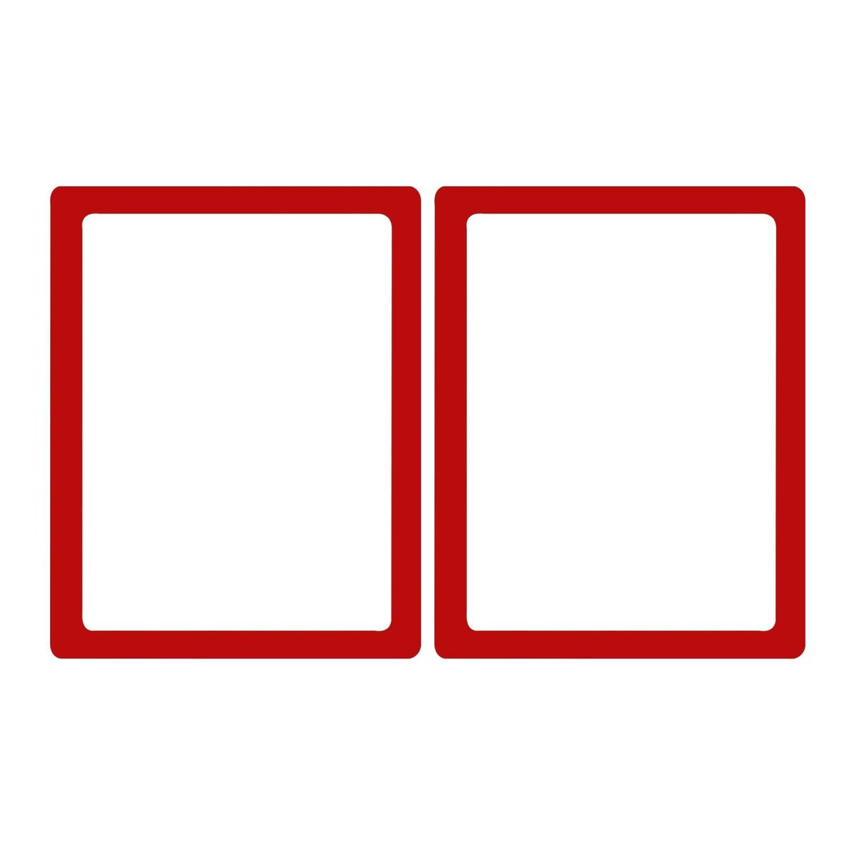 2Pcs Photo Display Frame Magnetic Frame Ornament Decor Red