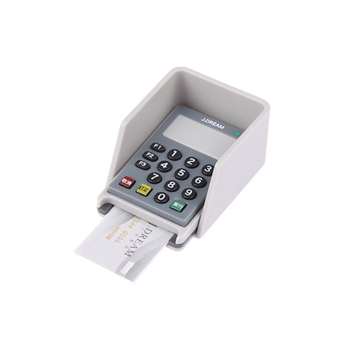 Mini Credit Card Machine for Dollhouse Miniature Dollhouse Credit Card White