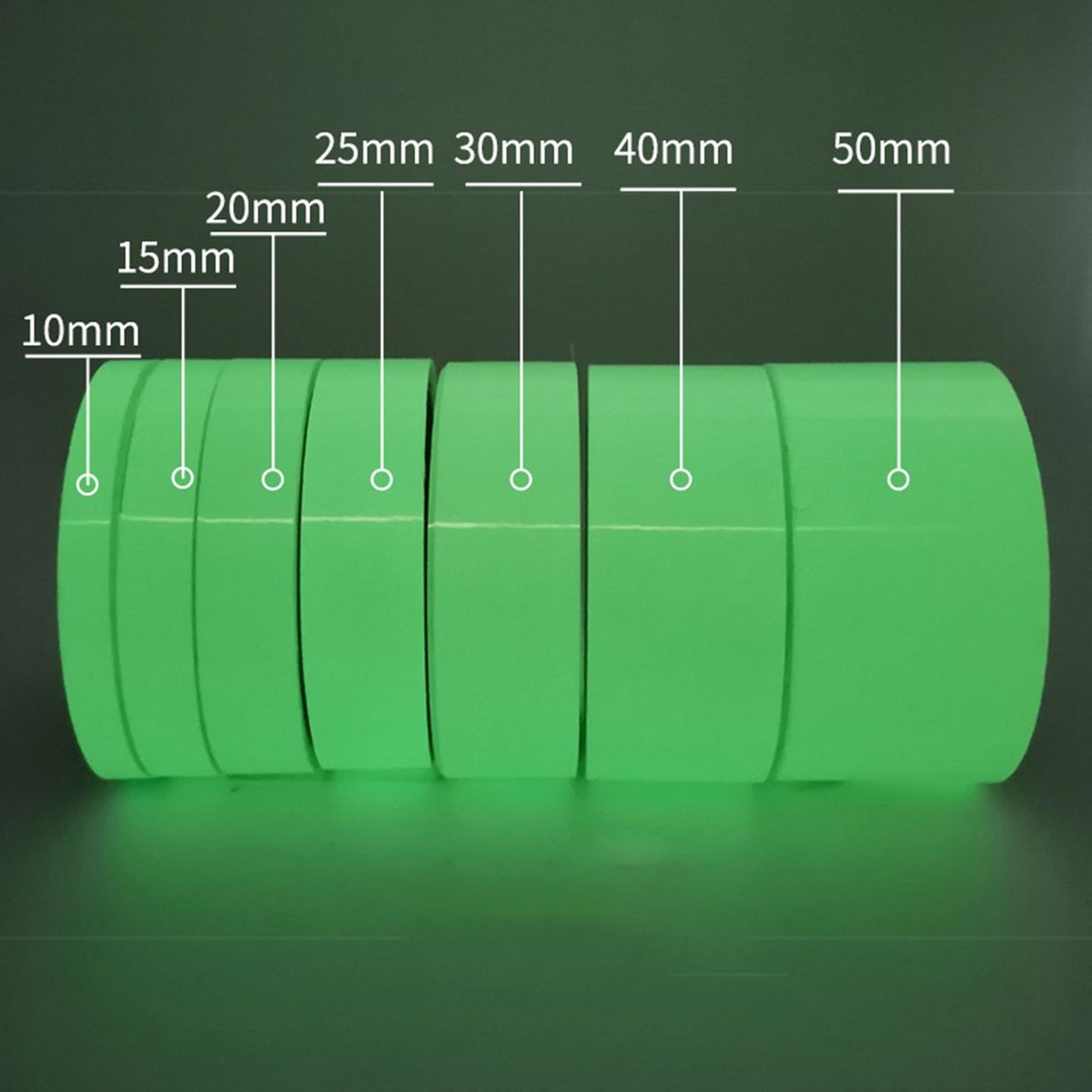Glow In The Dark Tape 5M Green For Halloween Home 1cm