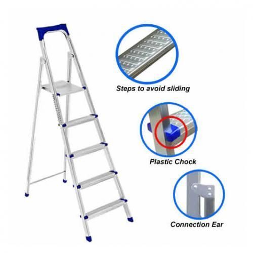 5 Steps Platform Iron Ladder
