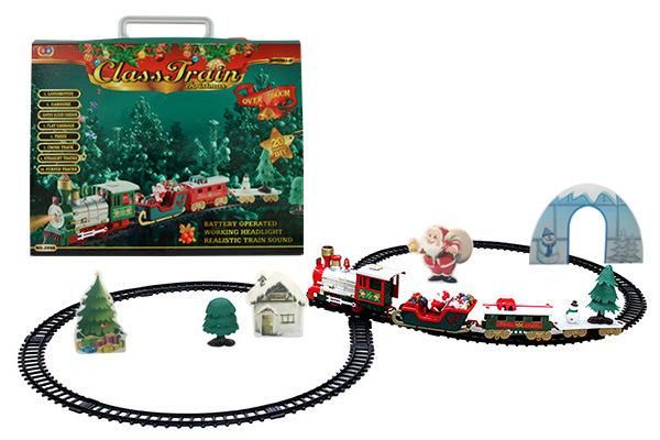 Lights And Sounds Christmas Train Set Railway Tracks Toys Xmas Train GiftToys For Kids Birthday Party Gift Christmas Gift