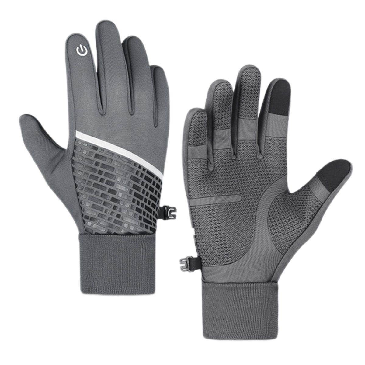 1 Pair Sports Winter Warm Running Sports Grey