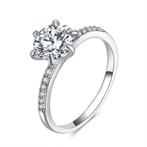 Adjustable Sterling Silver Wedding Engagement Ring 002