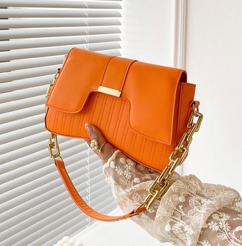 Sleek Ladies Quality Handbag- Orange