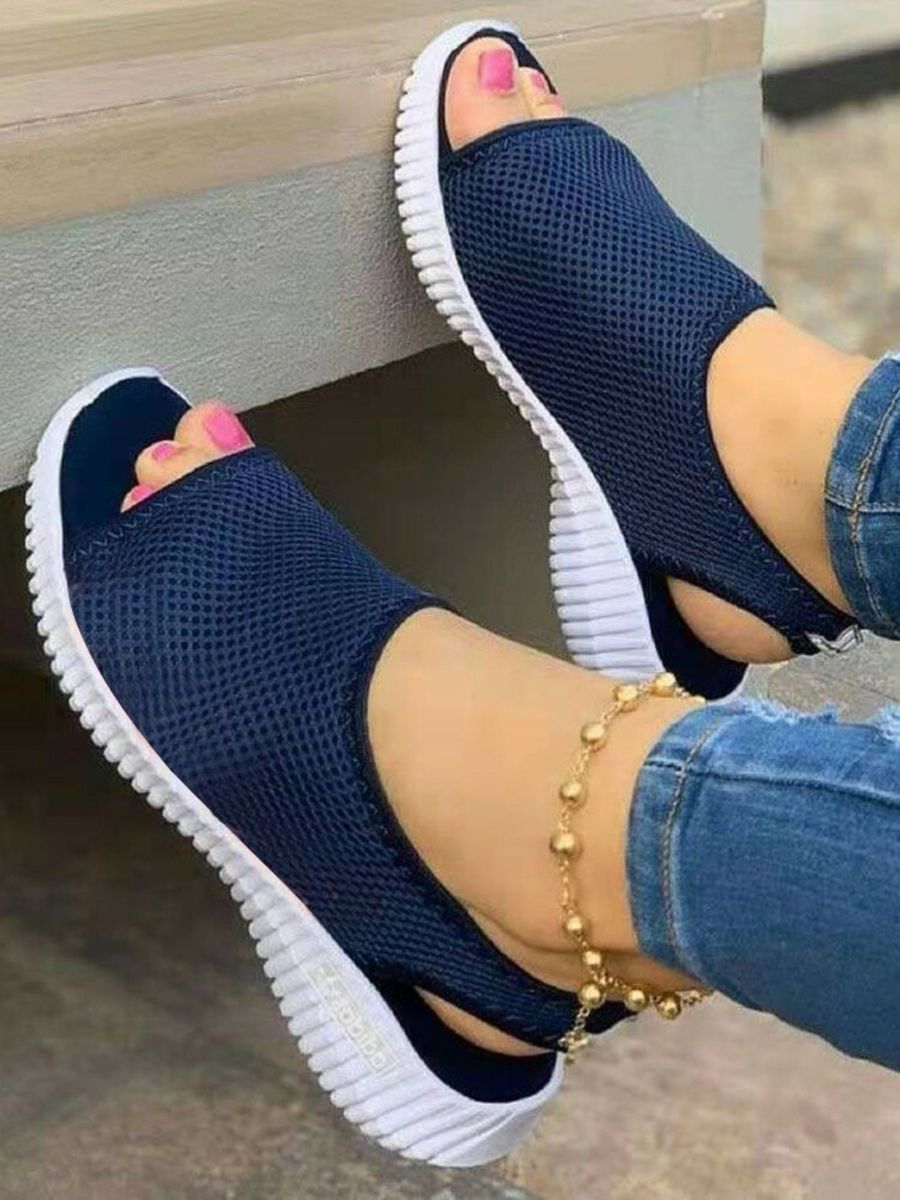 Ladies Socks Sandal Blue