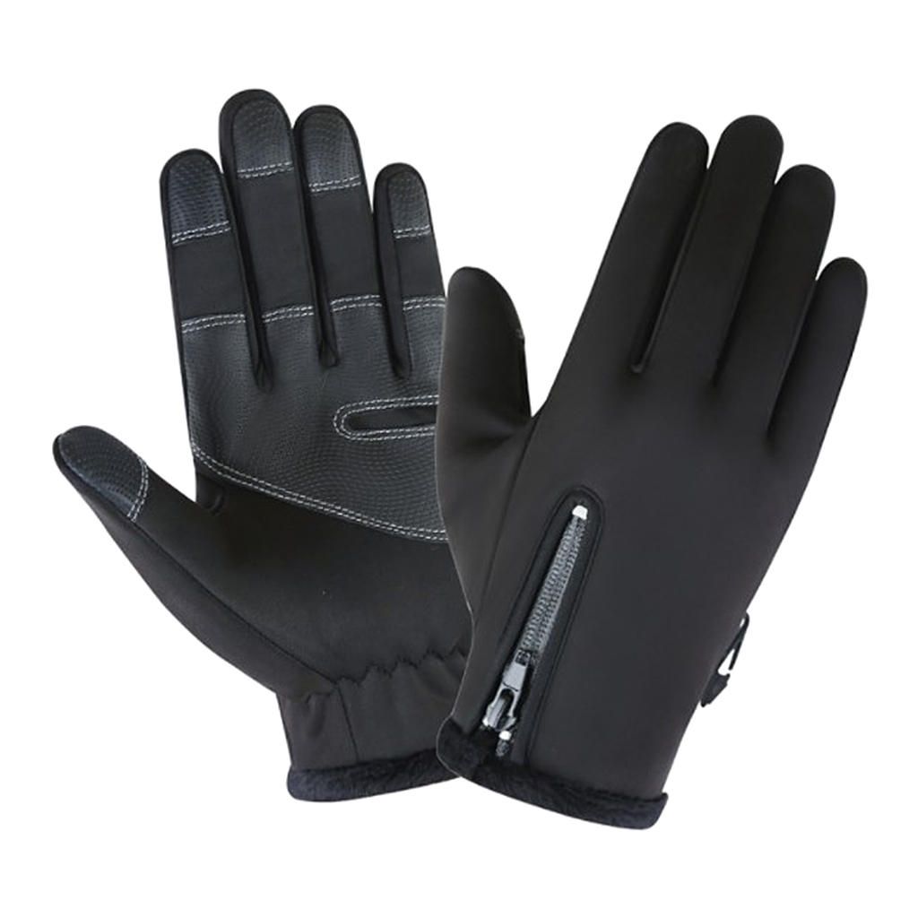 Thermal Windproof Waterproof Winter Gloves Touch Black XL