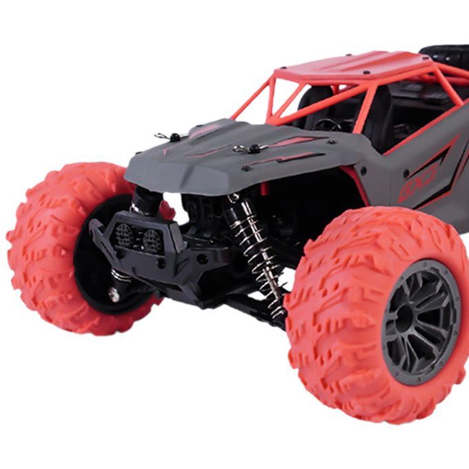 4WD RC Monster Truck Off-Road Vehicle 2.4G Remote Control Style 4 Red