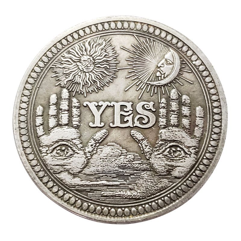 Yes Or No Skull Commemorative Coin Souvenir Challenge