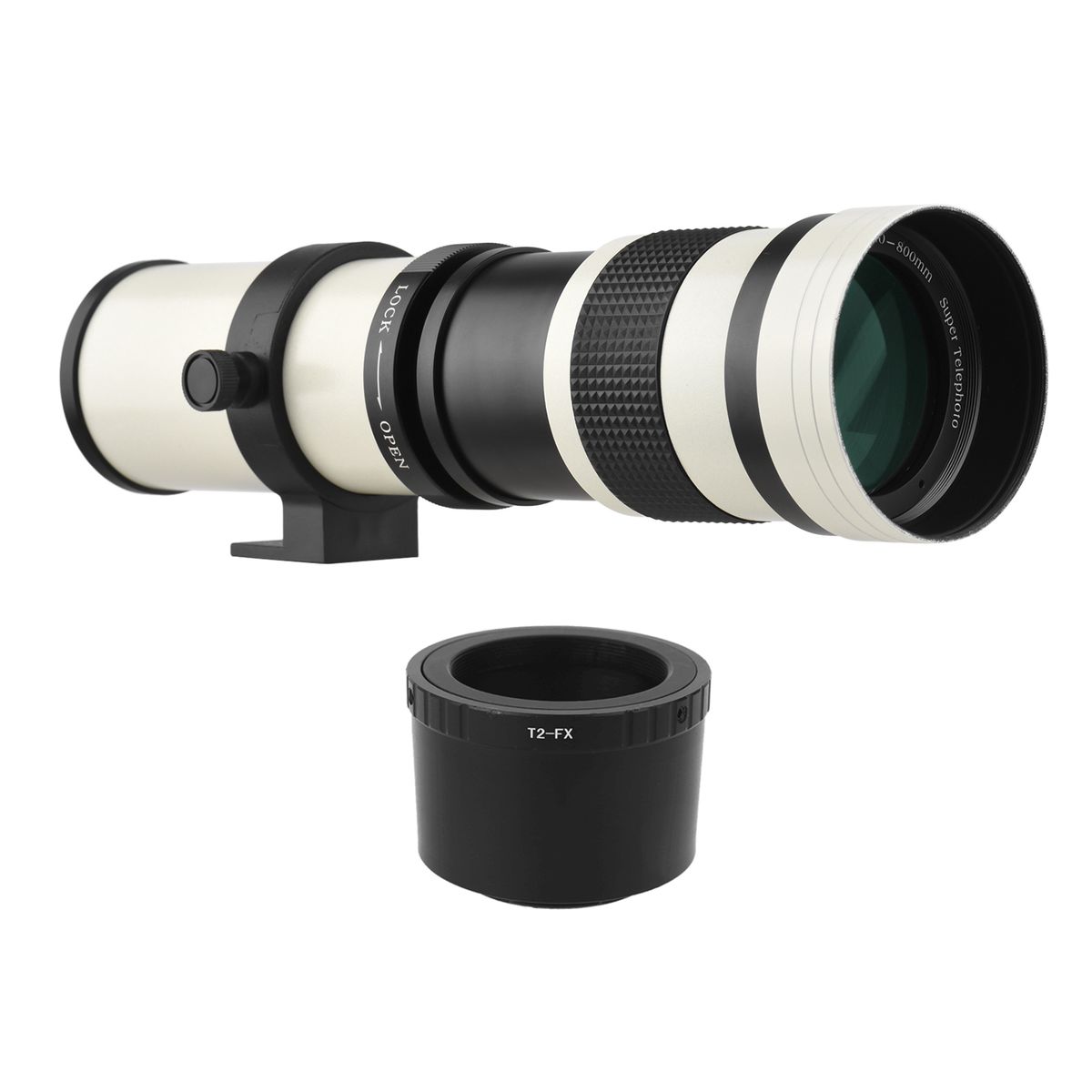Camera MF Super Telephoto Zoom Lens F/8.3-16 420-800mm T2