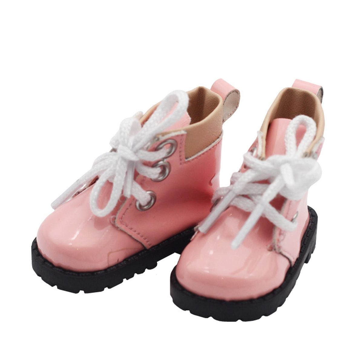 1 Pair BJD Doll Shoes Stuffed Cotton Doll Cute Mini Shoes Boot Pink