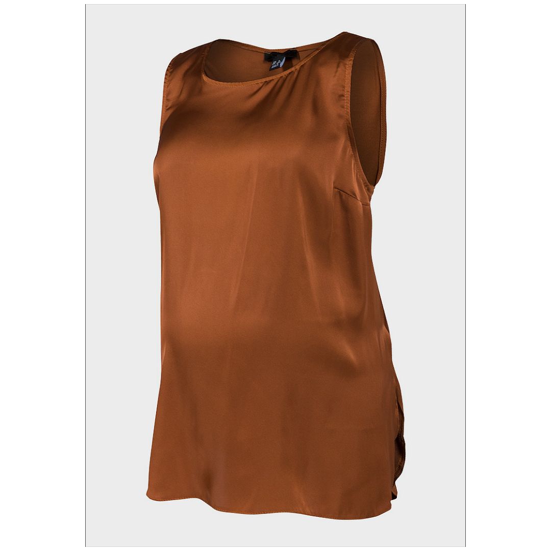 R Maternity Sleeveless Satin Top