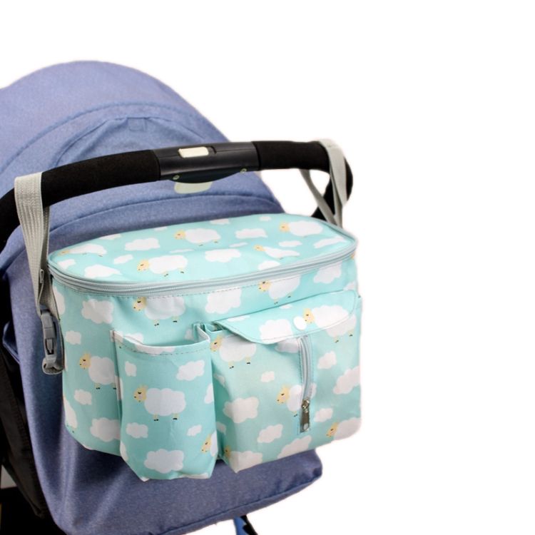 Multifunctional Stroller Storage Bag, Colour: Green Lamb
