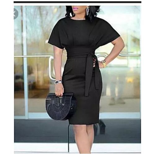 Lady's Black Gown