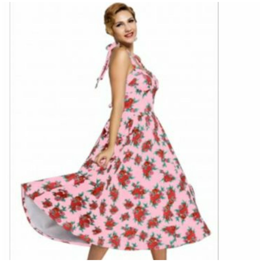 Mfed Retrol Floral Halter Cannes Swing